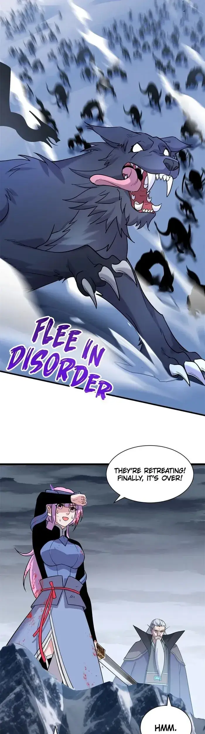 flee in disorder